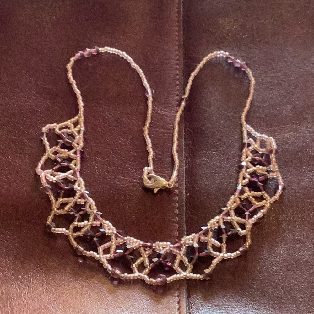 Hand made beaded necklace